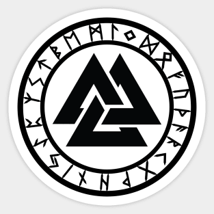 Valknut /// Rune Circle Sticker